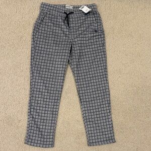 Abercrombie Kids Black and Grey Checkered Pants